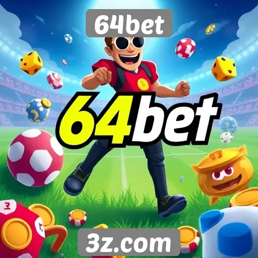 Variedade de jogos disponíveis na plataforma 64bet